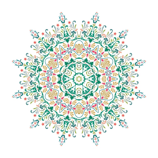 Mandala Vector Mandala bloemenmandala bloemmandala Oosterse mandala kleuren mandala Oosterse patroon vectorillustratie Islam Arabisch Indiaas Turks pakistan Chinees Ottomaanse motieven