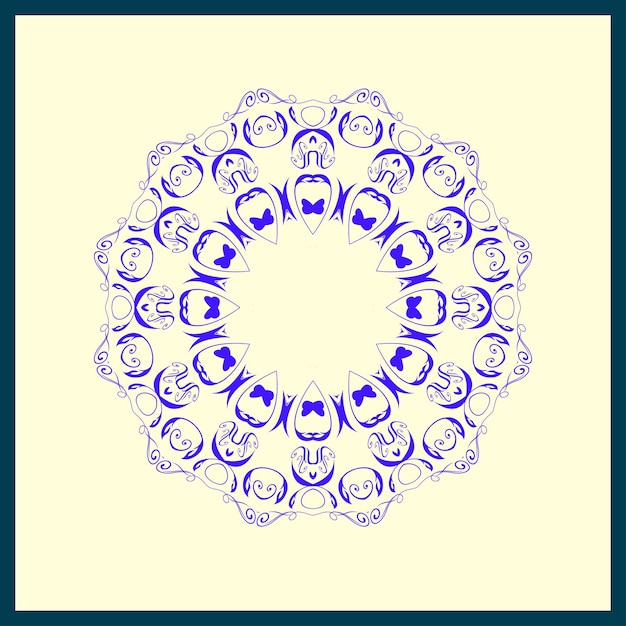 Mandala vector met mooie kleur