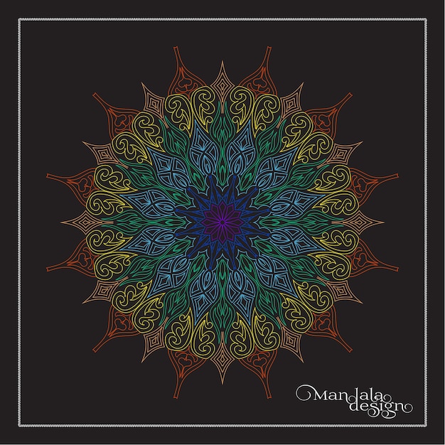 Vector mandala vector ontwerp