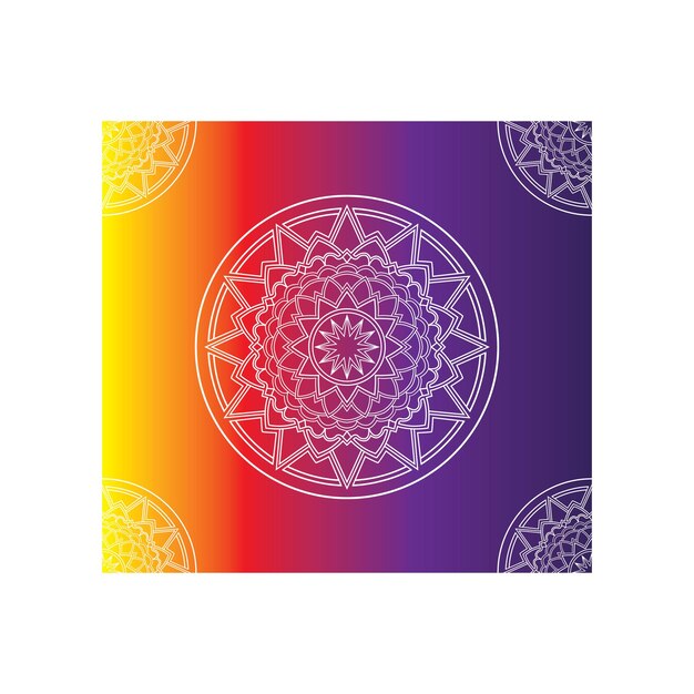 Mandala vector pictogram sjabloonafbeelding