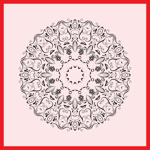 Mandala vector with beautiful color