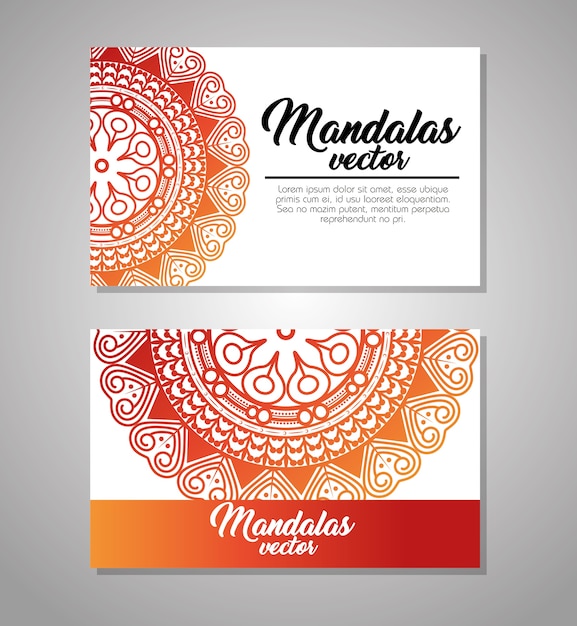 Mandala vintage template  vector illustration graphic design