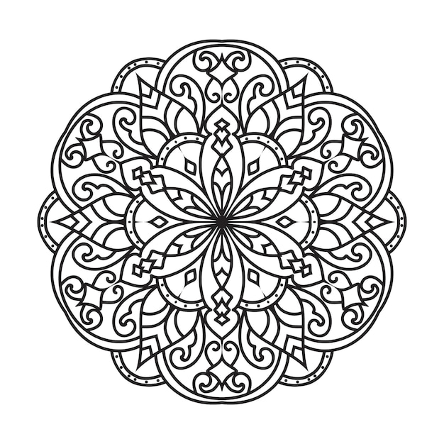 Mandala voor kleurplaten