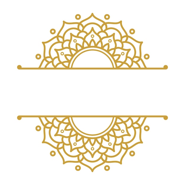 Vector mandala wedding frame element vector designs