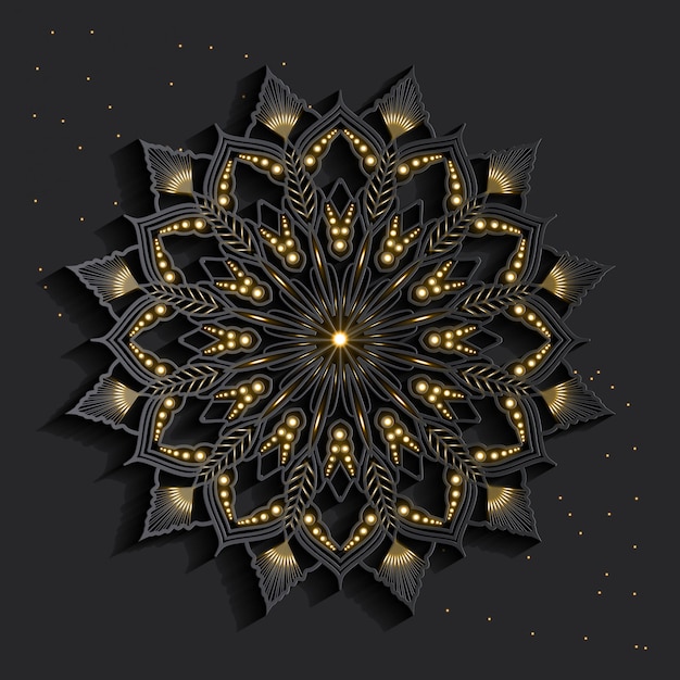 Mandala con effetto 3d