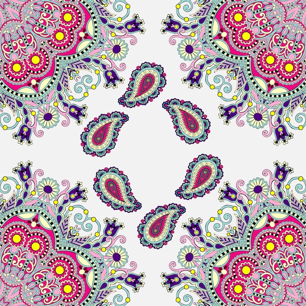 Vector mandala y cachemira