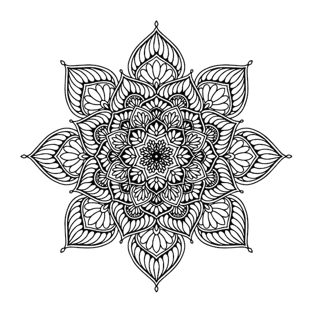 Mandalas coloring book, oriental therapy, yoga