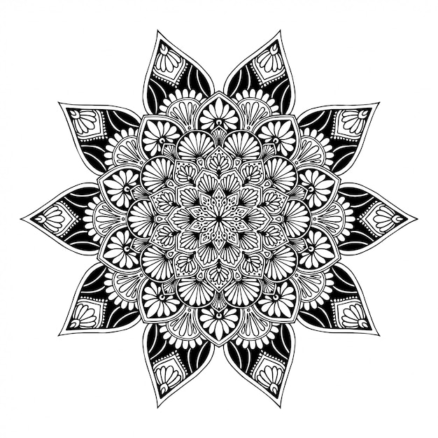 Mandalas coloring book, oriental therapy