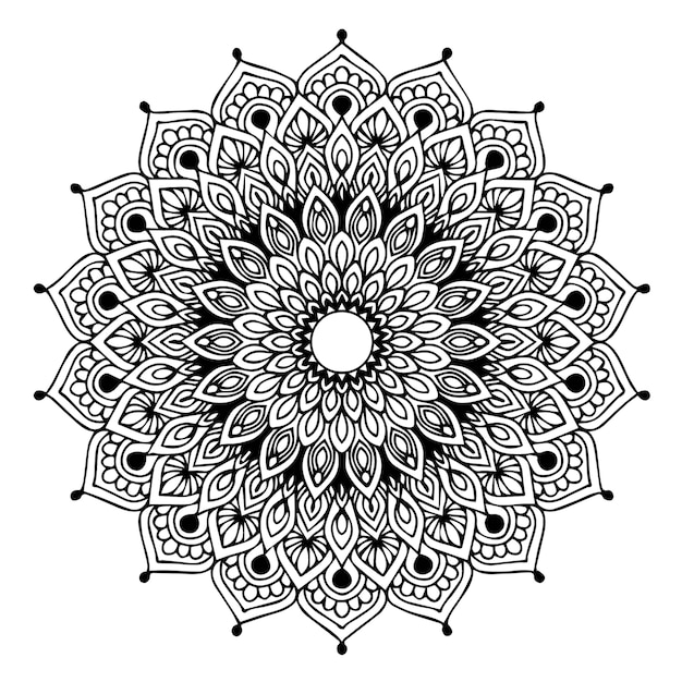 Vector mandalas coloring book