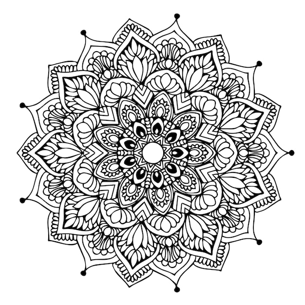 Libro da colorare mandala