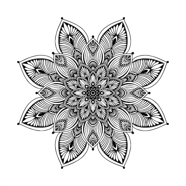 Vector mandalas coloring book