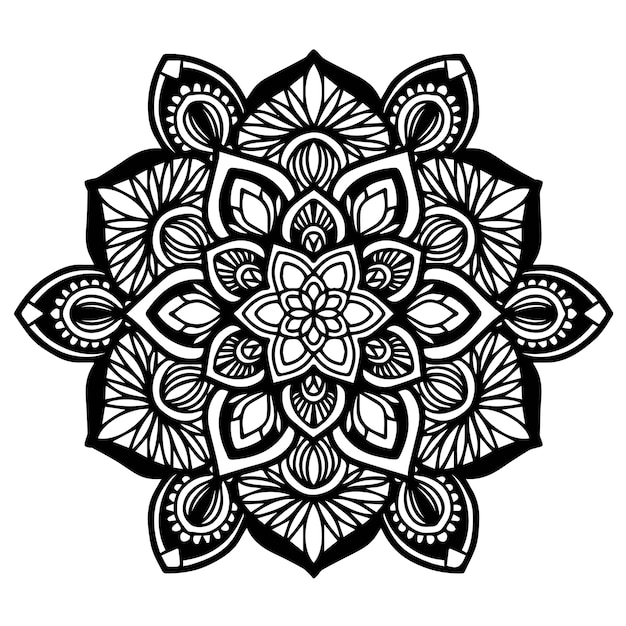 Vector mandalas coloring book