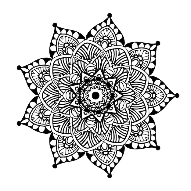 Vector mandalas coloring book