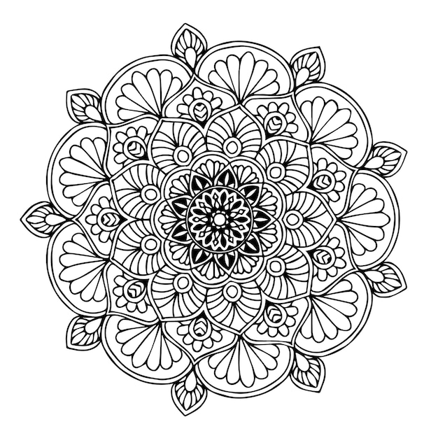 Vector mandalas coloring book