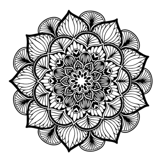 Vector mandalas coloring book