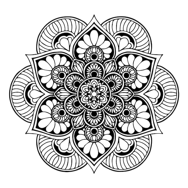 Vector mandalas coloring book