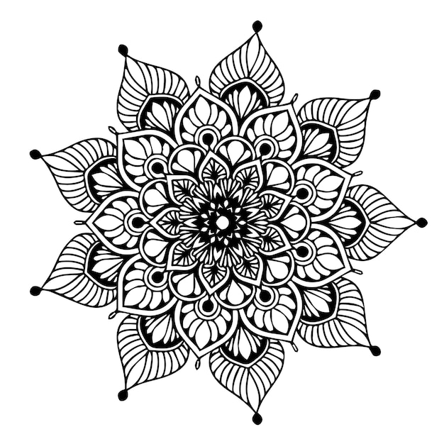 Vector mandalas coloring book