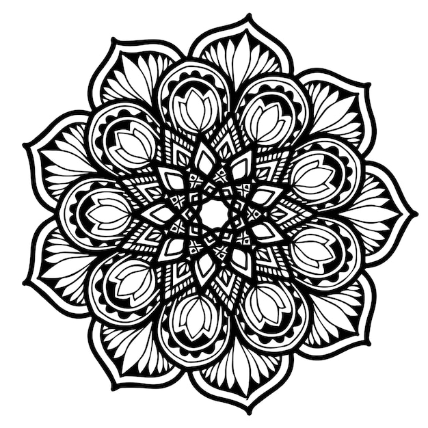 Libro da colorare mandala