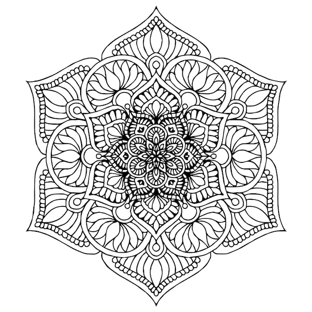 Vector mandalas coloring book
