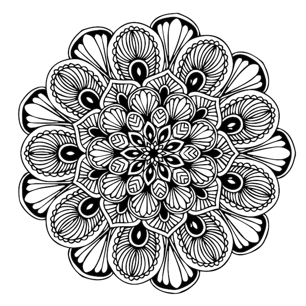 Vector mandalas coloring book