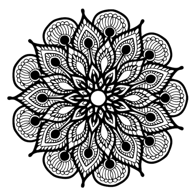 Vector mandalas coloring book