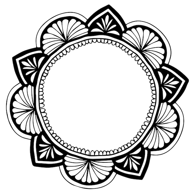 Vector mandalas coloring book