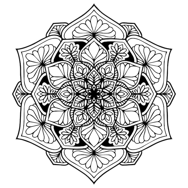 Libro da colorare mandala