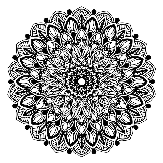 Vector mandalas coloring book