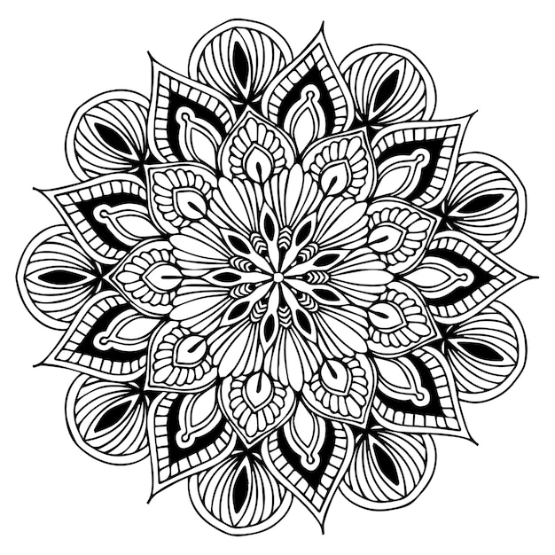 Vector mandalas coloring book