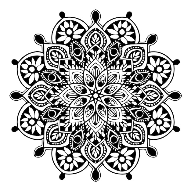 Vector mandalas coloring book