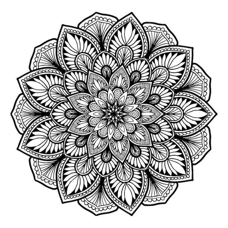 Vector mandalas coloring book