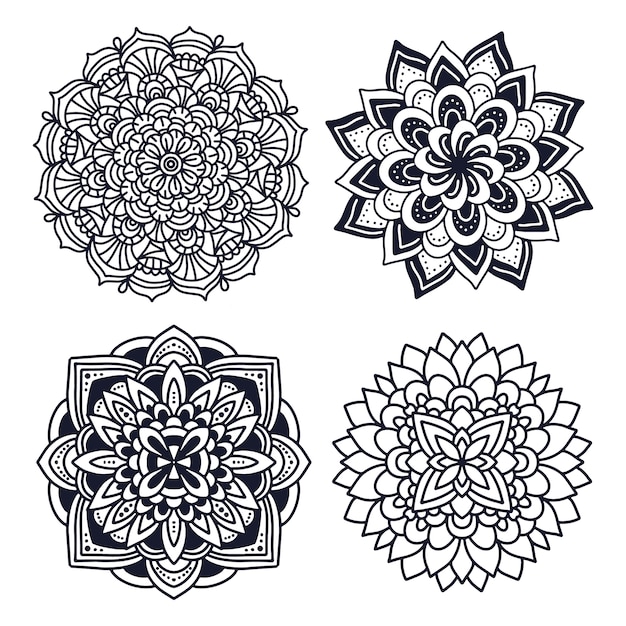 Vector mandalas ingesteld