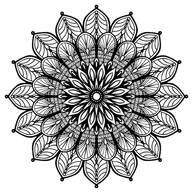 Вектор Мандалы круглые для раскраски декоративные круглые украшения необычная форма цветка восточный вектор