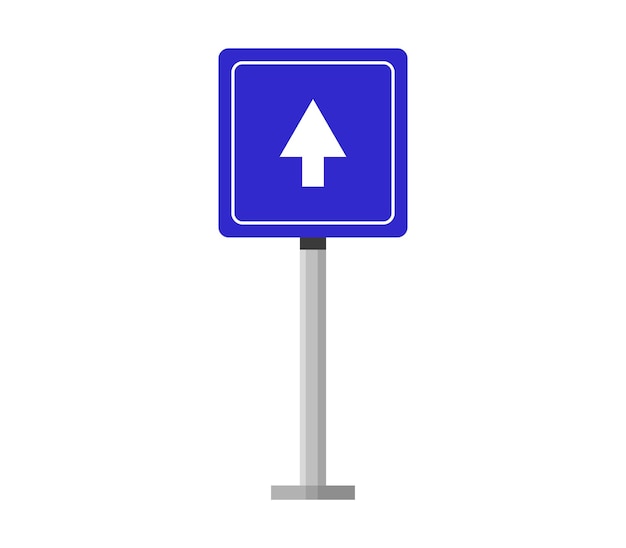 Mandatory direction sign