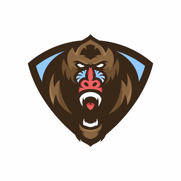 Mandril aap - vector logo / pictogram illustratie mascotte