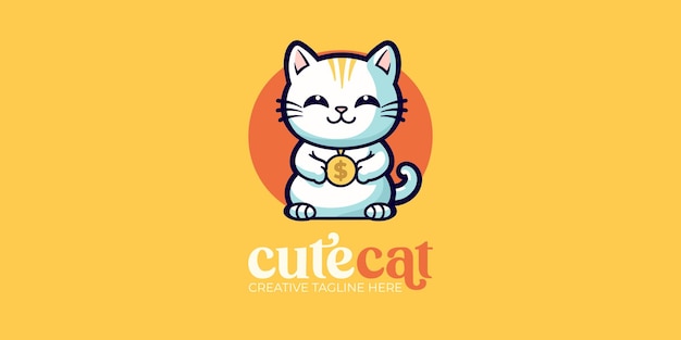 Maneki Neko Fortune Feline iconische vectorafbeelding voor logo's en meer