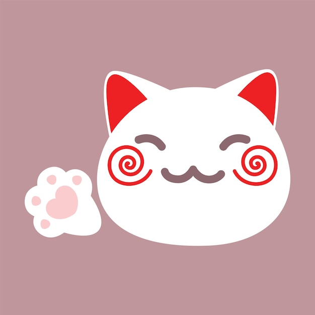 Maneki neko vector illustration