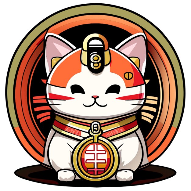 manekineko of gelukskat Japans beeldje van een kat, meestal te vinden bij de ingang van winkels, restaurants