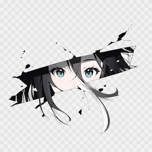 Premium Vector  Manga anime girl eyes