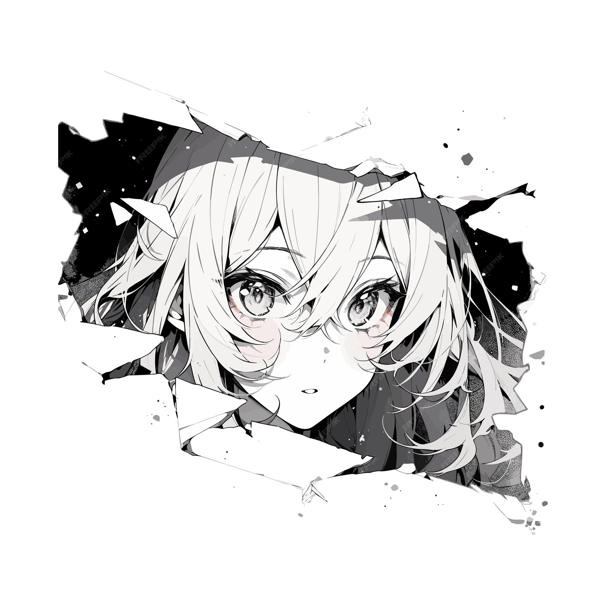 Premium Vector  Manga anime girl eyes