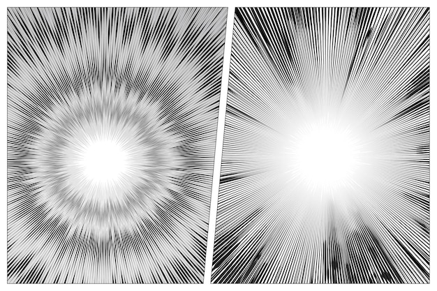 Manga burst speed line effect collection