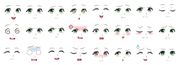 Draw in digital tools! How to draw the overflow facial expressions emo –  RoYuMi - Vive Japón