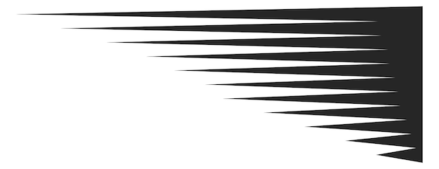 Градиент в стиле манги Черные линии ускорения движения