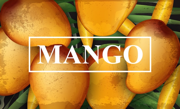 Sfondo di banner mango