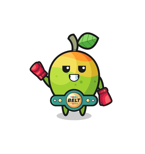 Mango boxer mascot character cute design