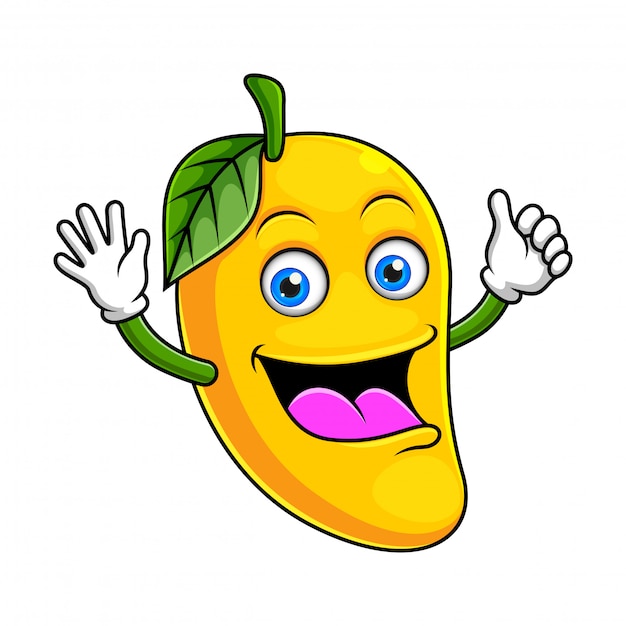 Mango character design of mango mascotte