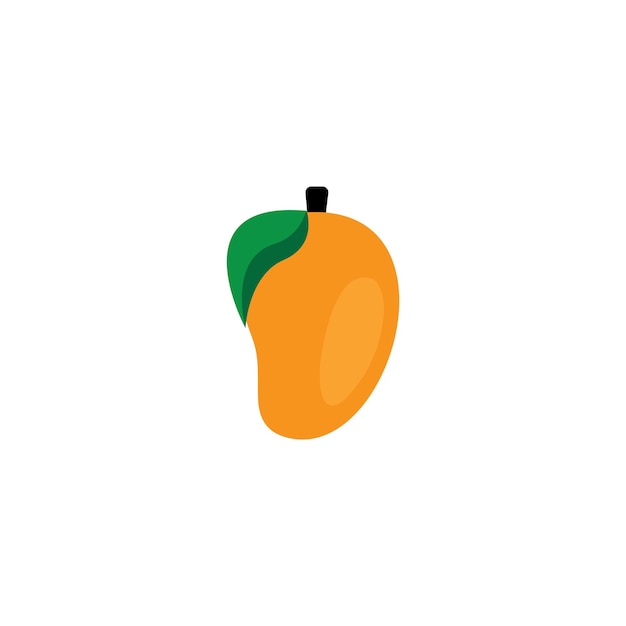 Mango in flat style Mango vector logo Mango