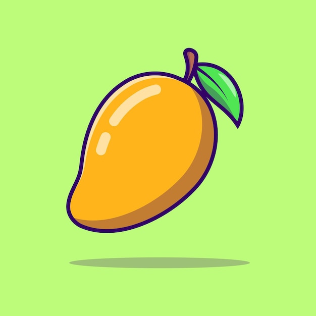 Mango fruit cartoon pictogram illustratie