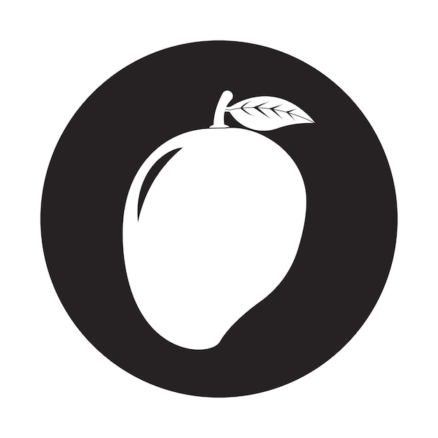 マンゴーフルーツのロゴベクトルイラストシンボルデザイン