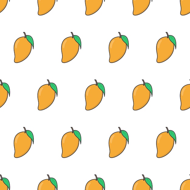 Mango Fruit Naadloos Patroon